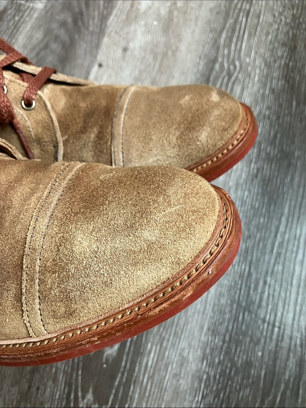 Allen Edmonds Patton Weatherproof Suede Cap-Toe Boots - Picture 14 of 17